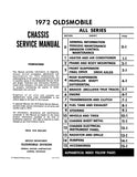 1972 Oldsmobile Chassis Service Manual