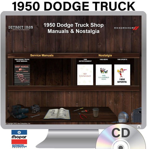 1950 Dodge Truck Shop Manual on CD