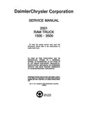 2001 Dodge Ram Truck 1500 2500 3500 Service Manual