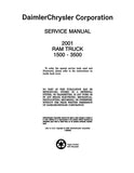 2001 Dodge Ram Truck 1500 2500 3500 Service Manual