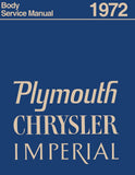 1972 Chrysler Body Shop Manual