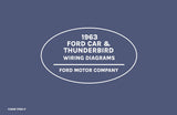 1963 Ford Full-Size Car & Thunderbird Wiring Diagrams Manual - 11x17 inch Bound