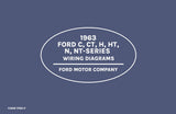 1963 Ford C CT H HT N & NT Series Truck Wiring Diagrams Manual 11x17 inch Bound
