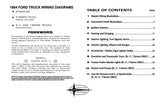 1964 Ford F-Series B T Series Econoline P-Series Van Wiring Diagram Manual 11x17