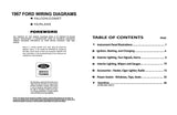 1967 Ford Falcon, Comet, Fairlane Wiring Diagrams Manual - 11x17 inch COMB Bound