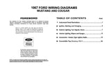 1967 Ford Mustang, Cougar Wiring Diagrams Manual - 11x17 inch COMB Bound