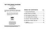 1967 Ford Car & Thunderbird Wiring Diagrams Manual - 11x17 inch COMB Bound