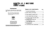 1967 Ford N NT C CT-Series & W-Series Truck Wiring Diagrams Manual 11x17 inch