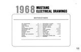 1968 Ford Cougar Mustang Wiring and Vacuum Diagrams Manual 11x17 inch COMB Bound