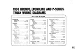 1968 Ford F-Series Truck Bronco, Econoline P B & T-Series Wiring Diagrams Manual