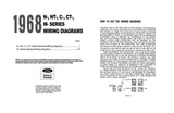1968 Ford N NT C CT-Series & W-Series Truck Wiring Diagrams Manual - 11x17