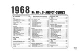 1968 Ford N NT C CT-Series & W-Series Truck Wiring Diagrams Manual - 11x17