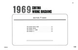 1969 Falcon Fairlane Montego & Cortina Wiring & Vacuum Diagrams Manual 11x17 in