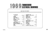 1969 Ford Thunderbird Wiring and Vacuum Diagrams Manual - 11x17 inch COMB Bound