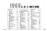 1969 Ford N NT C CT-Series & W-Series Truck Wiring Diagrams Manual - 11x17 inch