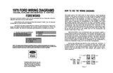 1970 Falcon Fairlane Montego & Cortina Wiring & Vacuum Diagrams Manual 11x17 in