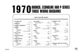1970 Ford Bronco Econoline P-Series & B F-Series Truck Wiring Diagrams Manual
