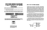 1970 Ford C CT-Series & W-Series Truck Wiring Diagrams Manual - 11x17
