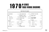 1970 Ford C CT-Series & W-Series Truck Wiring Diagrams Manual - 11x17