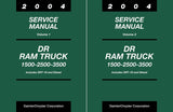 2004 Dodge DR Ram Truck 1500 2500 3500 Service Manual - Includes SRT-10 & Diesel
