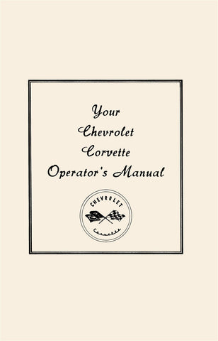 1953 - 1955 Chevrolet Corvette Owner's Manual