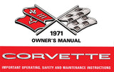 1971 Chevrolet Corvette Owner's Manual - COLOR