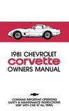 1981 Chevrolet Corvette Owner's Manual