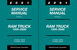2001 Dodge Ram Truck 1500 2500 3500 Service Manual