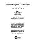 2001 Dodge Ram Truck 1500 2500 3500 Service Manual