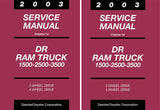 2003 Dodge DR Ram Truck 1500 2500 3500 Service Manual