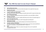 1998 Corvette Owner's Manual - COLOR