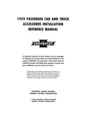 1959 Chevrolet Car and Truck Accessories Installation Reference Manual