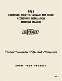 1963 Chevrolet Car and Truck Accessories Installation Reference Manual