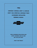 1966 Chevrolet Car and Truck Accessories Installation Reference Manual