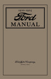 1920 - 1925 Ford Model T, TT Operators & Owners Manual
