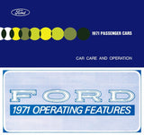 1971 Ford Custom LTD Galaxie Owner's Manual (incl Operating Features Supplement)