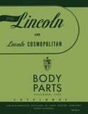 1950 Lincoln Body Parts Catalog