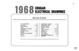1968 Ford Cougar Mustang Wiring and Vacuum Diagrams Manual 11x17 inch COMB Bound