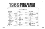1969 Ford Mustang Cougar Wiring and Vacuum Diagrams Manual 11x17 inch COMB Bound
