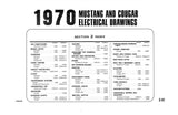 1970 Ford Mustang Cougar Wiring and Vacuum Diagrams Manual 11x17 inch COMB Bound
