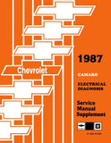 1987 Chevrolet Camaro Electrical Diagnosis Service Manual Supplement