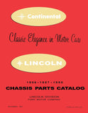 1956-1958 Lincoln Chassis Parts Catalog
