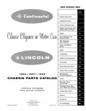 1956-1958 Lincoln Chassis Parts Catalog