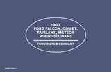 1963 Falcon Comet Fairlane Meteor Wiring Diagrams Manual - 11x17 inch COMB Bound