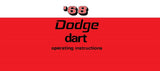 1968 Dodge Dart Owner's Manual - COLOR