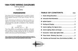 1964 Ford Car & Thunderbird Wiring Diagrams Manual - 11x17 inch COMB Bound