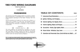 1965 Ford Car & Thunderbird Wiring Diagrams Manual - 11x17 inch COMB Bound
