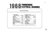 1968 Ford Car & Thunderbird Wiring & Vacuum Diagrams Manual 11x17 in COMB Bound
