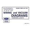 1970 Ford Thunderbird & Mark III Wiring & Vacuum Diagrams Manual 11x17 in Bound