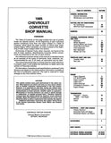 1985 Chevrolet Corvette Shop Manual Chassis & Body Incl. 11x26 Wiring Diagrams